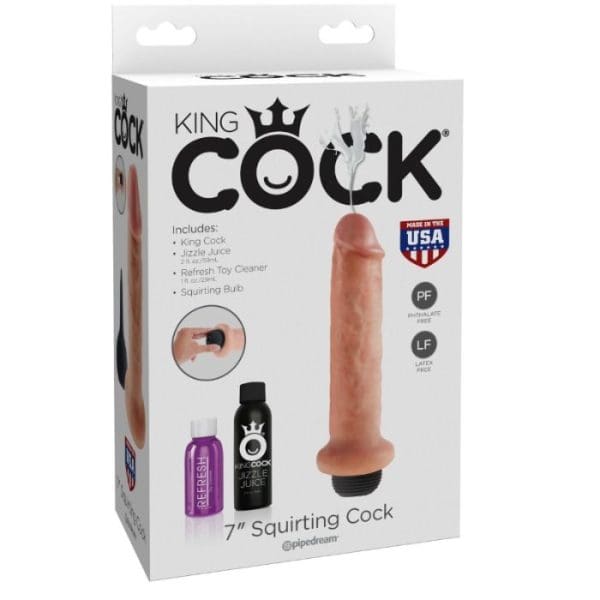 KING COCK - 17.8 CM SQUIRTING DILDO 3